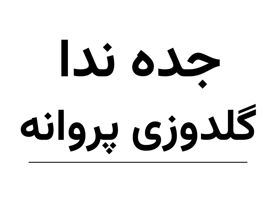 جده  ندا(کن‌کن)  گلدوزی پراکنده پروانه (12عددی) (150)