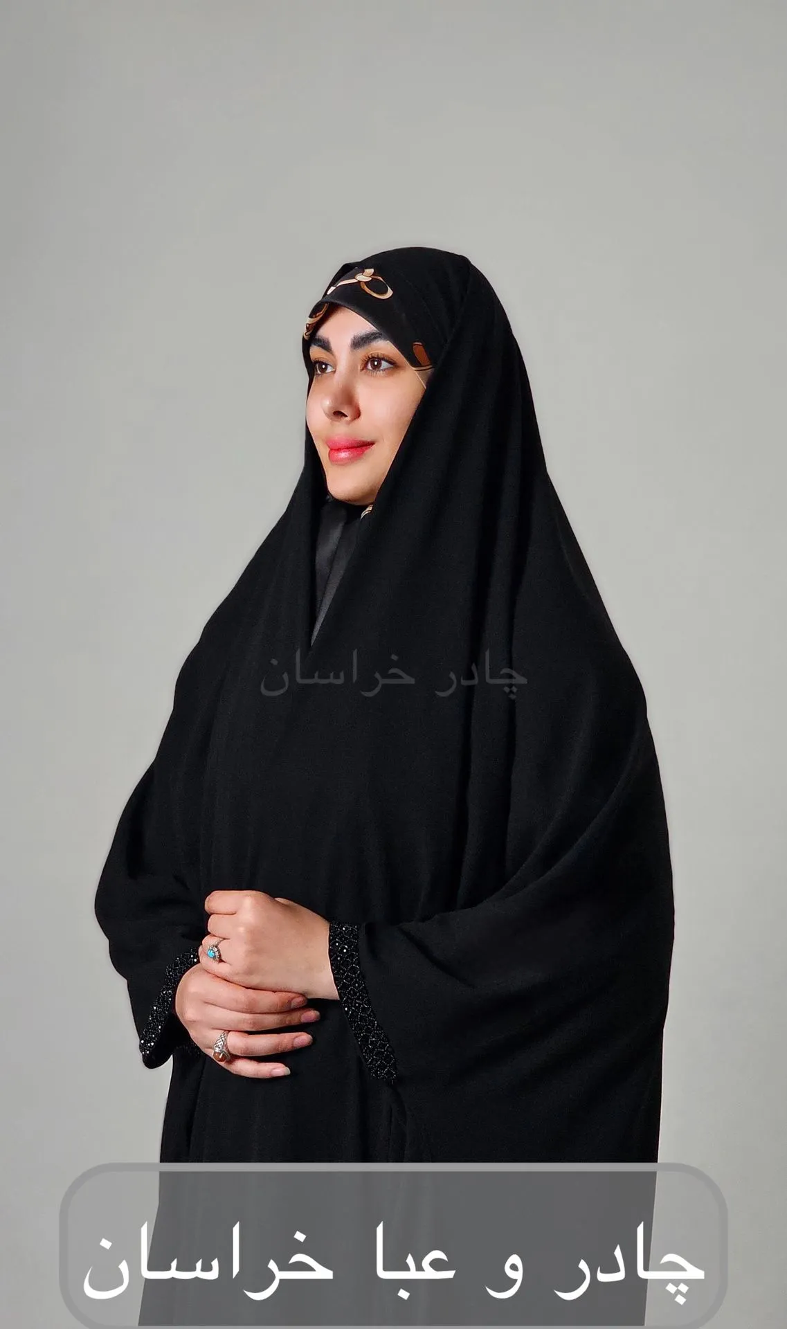 کارمندی  حجاب(کرپ VIP)  مرواریدی طرح 6